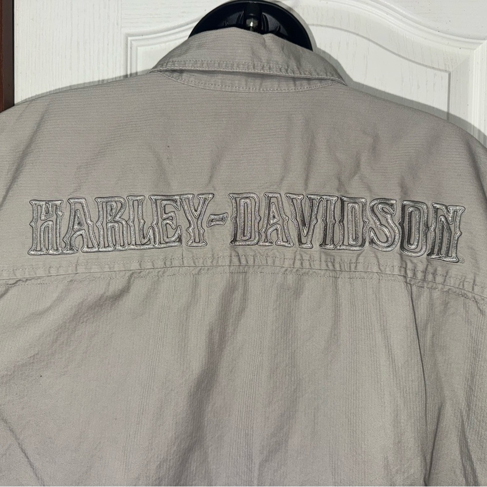 Harley-Davidson Tan Button Down Shirt - Picture 3 of 10